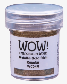 Wow Metallic Gold Rich - Wow Embossing Powder Opaque Bright White, HD Png Download, Transparent PNG