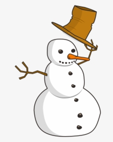Tip Snowman Big Image - Snowman On Black Background, HD Png Download, Transparent PNG