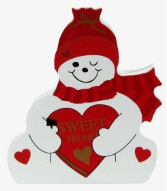 Snowman Png Image Transparent - Valentines Day Snowman, Png Download, Transparent PNG