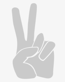Thumb,v Sign,hand - Victory Clipart, HD Png Download, Transparent PNG