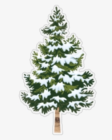 Let It Snow Tree Print & Cut File - Fir Tree Christmas Vector, HD Png Download, Transparent PNG