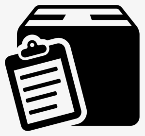 Commercial Delivery Symbol Of A List On Clipboard On - Inventory Icon Png, Transparent Png, Transparent PNG