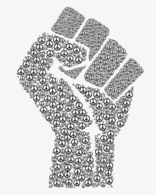Fist, Hand, Clenched, Fingers, Peace, Sign, Symbol - Clenched Fist Peace Symbol, HD Png Download, Transparent PNG