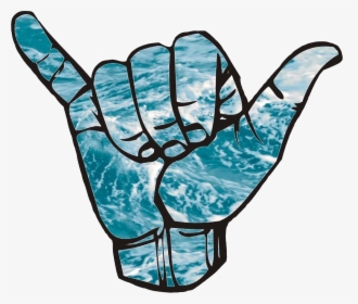 #ocean #peace #symbol #aesthetic #tumblr #outline #wave - Tie Dye Shaka Sticker, HD Png Download, Transparent PNG