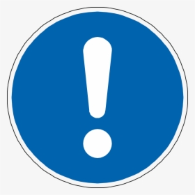 Blue Exclamation Mark Sign, HD Png Download, Transparent PNG