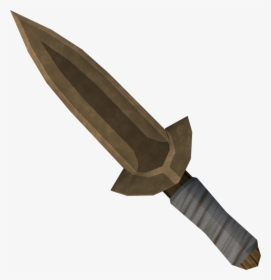 Transparent Butter Knife Png - Runescape Bronze Dagger, Png Download, Transparent PNG