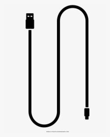 Usb Cable Coloring Page - Mobile Cable Png Icon, Transparent Png, Transparent PNG