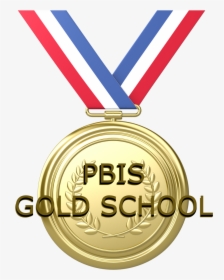 Pbis Gold School Medal - Gold Medal Clipart, HD Png Download, Transparent PNG