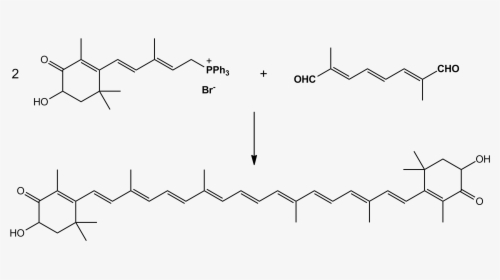 Synthesis Of Astaxanthin By Wittig Reaction, HD Png Download, Transparent PNG