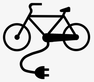 Electric Cable Bike Icon 1 - Cycle Crossing Road Sign, HD Png Download, Transparent PNG