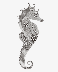 Vector Art, Black Sea, Colour Images, Mandala Art, - Mandala Art On Aquatic Life, HD Png Download, Transparent PNG
