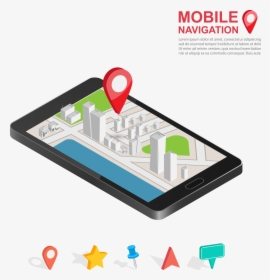 Transparent Gps Png - Mobile Navigation Vector, Png Download, Transparent PNG
