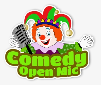 Comedian Clown Holding Microphone Png Transparent Background - Comedy Logo Png, Png Download, Transparent PNG