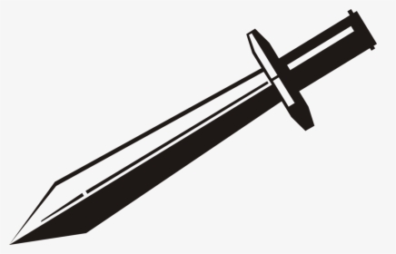 Angle,weapon,wing - Sword Clipart Black And White, HD Png Download, Transparent PNG