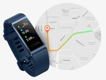 Huawei Band 3 Pro Gps, HD Png Download, Transparent PNG