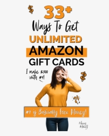 Fun Ways To Get Free Amazon Gift Cards, Free Gift Cards, - Poster, HD Png Download, Transparent PNG