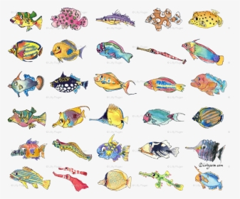 Cute Tropical Fish Cartoon, HD Png Download, Transparent PNG