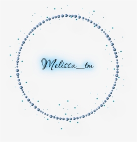 Blue Pearls Frame With Gems Png By Melissa-tm - Clear Charger Plates, Transparent Png, Transparent PNG