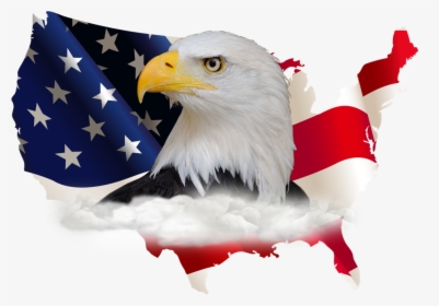 American Flag And Eagle - High Resolution American Flag Png, Transparent Png, Transparent PNG