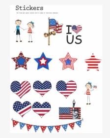Th Of Sticker - Printable July 4 Decorations, HD Png Download, Transparent PNG