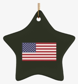 Usa Flag Ceramic Star Ornament - Fourth Of July Pregnancy Announcement, HD Png Download, Transparent PNG