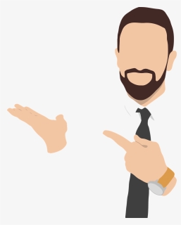 Man, Holding, Sign, Blank, Poster, Suit, Business - Cartoon, HD Png Download, Transparent PNG