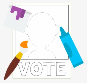 Poster Of A Blank Vote Poster For You To Color, HD Png Download, Transparent PNG