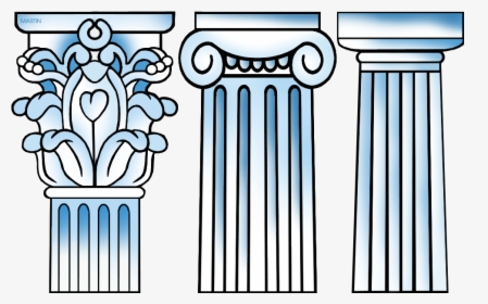 Download Greek Columns Drawing Clipart Ancient Greece - Corinthian Column Drawing Easy, HD Png Download, Transparent PNG