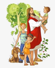 They Met Jesus - Jesus With Children Clipart, HD Png Download, Transparent PNG