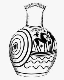 Greek Clipart Rhea - Ancient Greek Art Drawing, HD Png Download, Transparent PNG