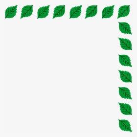Green Leaf Border Clipart, HD Png Download, Transparent PNG