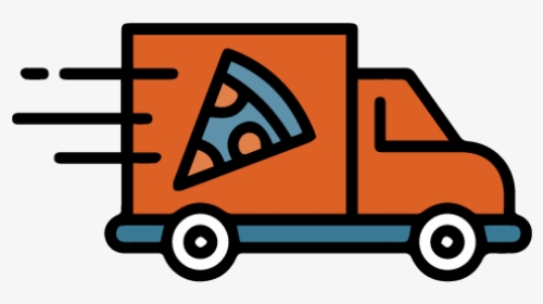 Pizza Delivery Car Png, Transparent Png, Transparent PNG