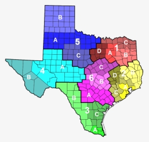 Texas Highway Patrol Divisions Map - Texas State Trooper Ranks, HD Png Download, Transparent PNG