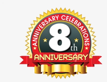 8th Anniversary Logo Png, Transparent Png, Transparent PNG
