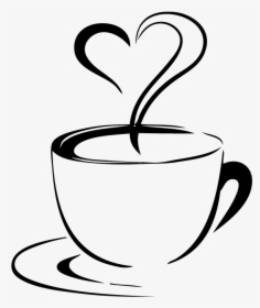 Coffee Clipart Heart Coffee Clipart Black And White Png Transparent Png Transparent Png Image Pngitem