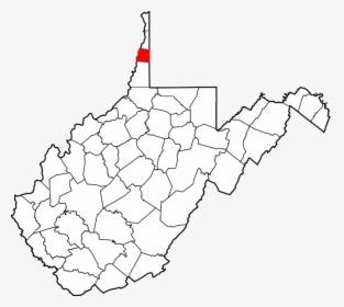 Map Of West Virginia Highlighting Ohio County - Roane County Wv, HD Png Download, Transparent PNG