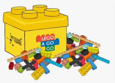 Lego Box And Bricks - Juguetes Lego Animado, HD Png Download, Transparent PNG