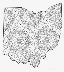 Free Coloring Pages For Ohio Ohio Map Coloring Page - Louisiana Coloring Pages, HD Png Download, Transparent PNG