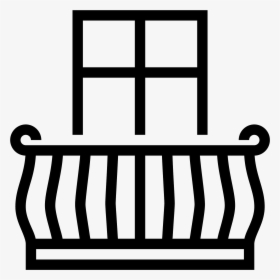 Balcony Icon Png And Vector - Varanda Icon, Transparent Png, Transparent PNG