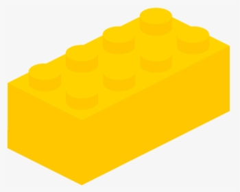 Drawn Vector Art Freevectors - Yellow Transparent Lego Brick, HD Png Download, Transparent PNG