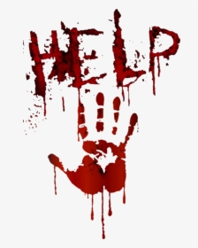 #help #helpme #ayuda #ayudame #scary #terror #sangre - Forensics Bloody Hand, HD Png Download, Transparent PNG