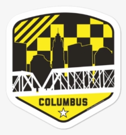 Columbus Ohio Soccer Shield Vintage Stickers   Class - Graphic Design, HD Png Download, Transparent PNG