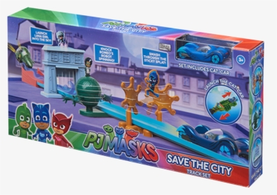 Pj Masks Save The City Vehicle Track Set By Hti Toys - Car Pj Masks Toys, HD Png Download, Transparent PNG