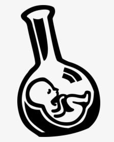 Vector Illustration Of Fetus Prenatal Human Between - Test Tube Baby Clip Art, HD Png Download, Transparent PNG