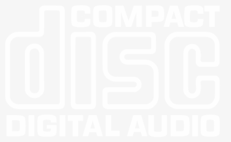 Transparent Compact Disc Logo Png - Compact Disc Logo White Png, Png Download, Transparent PNG