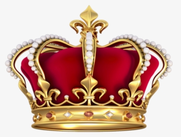 #corona #rey #real #king #theking #crown #red #gold - King Crown Transparent Background, HD Png Download, Transparent PNG