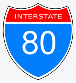Interstate 80 Road Sign Svg Clip Arts - Interstate 80 Clipart, HD Png Download, Transparent PNG
