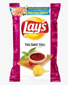 Lay S Thai Sweet Chili Potato Chips - Lays Deep Dish Pizza, HD Png Download, Transparent PNG