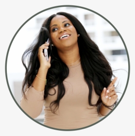 About - Vivian - Blackwoman - On Phone - Girl, HD Png Download, Transparent PNG