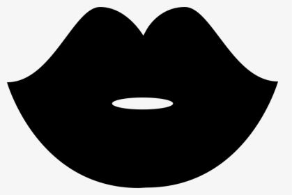 Woman Black Lips Shape - Circle, HD Png Download, Transparent PNG